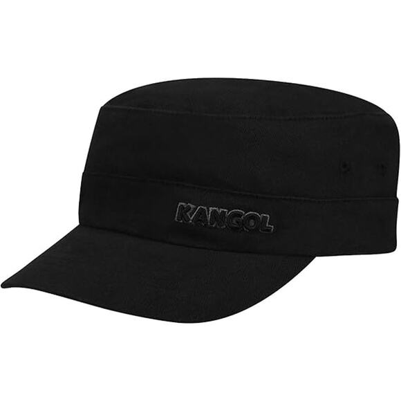 NWT Kangol Men's Cotton Twill Army Cap - Black, L/XL - Picture 1 of 5